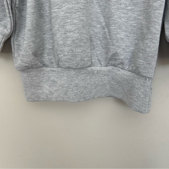 Laurel Grey grey embellished puffy sleeve with pearls silver beads top Sz Small - Picture 4 of 7